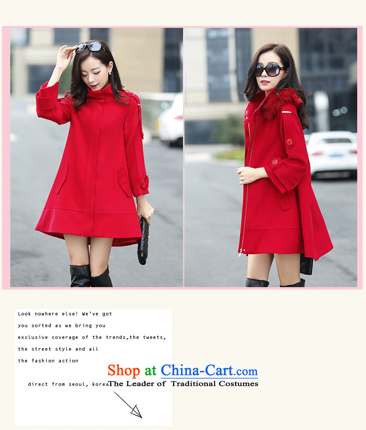 Alejandro Toledo yi hui 2015 autumn and winter coats gross new? Korean video in thin long Sau San, a female 13397a jacket large red L picture, prices, brand platters! The elections are supplied in the national character of distribution, so action, buy now enjoy more preferential! As soon as possible.