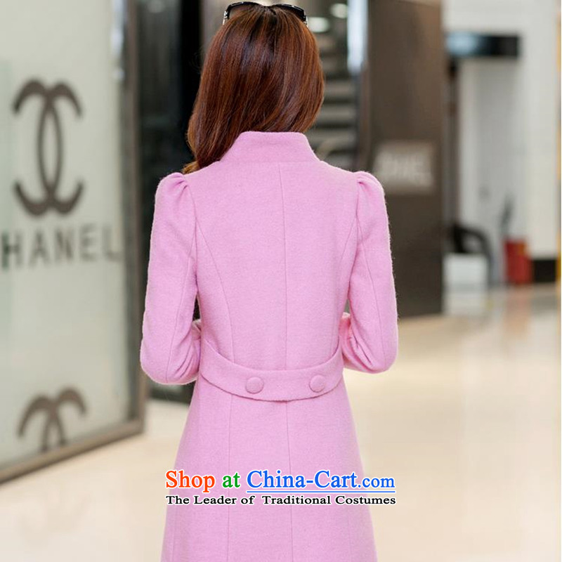 Yuk-yu Heung 2015 Fall/Winter Collections new Korean double-long-sleeved in long hair? coats female Sau San pink XL, Yuk-yu-hyang (YURUXIANG) , , , shopping on the Internet