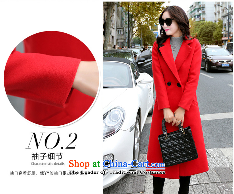 Joe Cayman Gigi Lai 2015 winter new ultra long a wool coat temperament was too long, thick Sau San Mao jacket? female knee 889 red S picture, prices, brand platters! The elections are supplied in the national character of distribution, so action, buy now enjoy more preferential! As soon as possible.