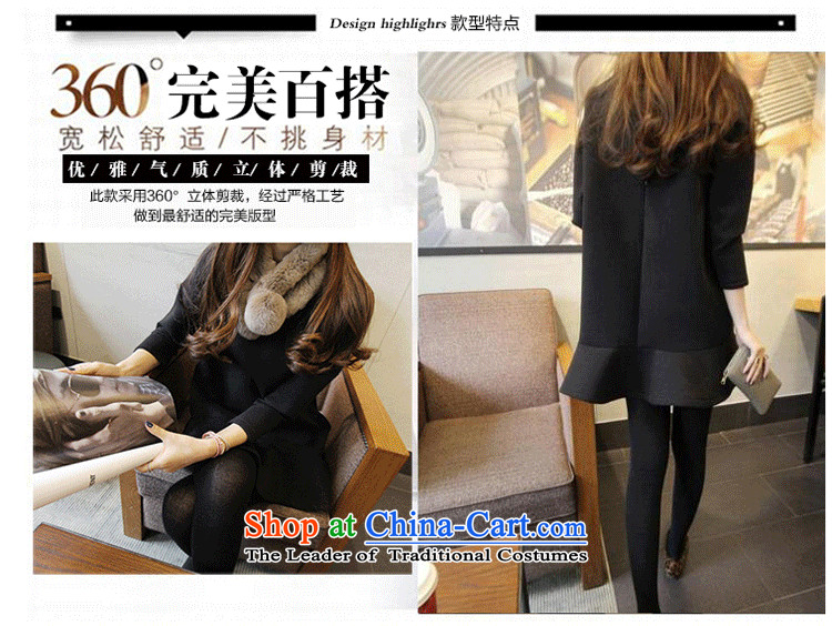 Xiang Jiang thick winter 2015 sister new larger women forming the thin clothes on video winter clothing in mm long) lint-free thick long-sleeved skirt was 6,352 large black 3XL picture, prices, brand platters! The elections are supplied in the national character of distribution, so action, buy now enjoy more preferential! As soon as possible.