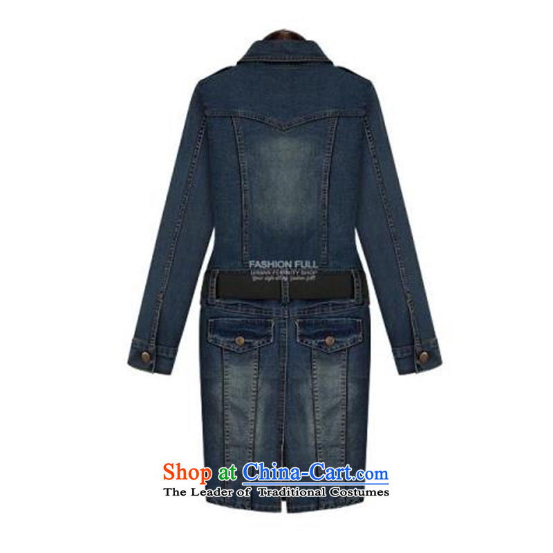O Ya-ting to increase women's code 2015 autumn and winter new thick mm thin cowboy coin long-sleeved graphics dresses female 999 picture color 2XL 125-145 recommends that you, O Jacob aoyating Ting () , , , shopping on the Internet