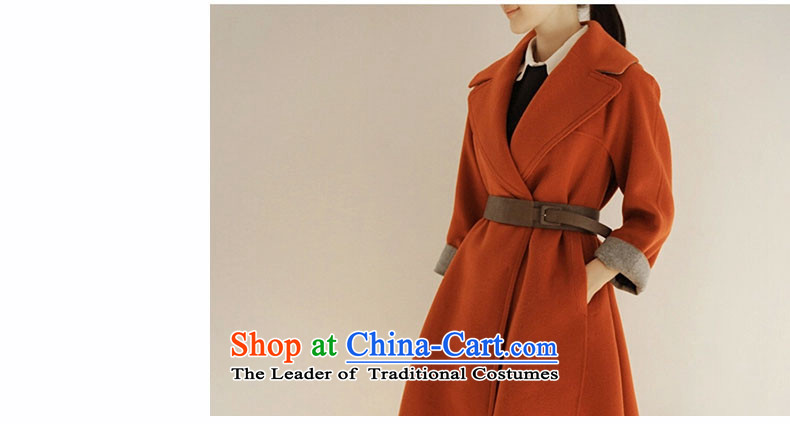 2015 winter clothing new Women's jacket coat women gross relaxd? Korean girl in gross? jacket long coats)? Orange Red S picture, prices, brand platters! The elections are supplied in the national character of distribution, so action, buy now enjoy more preferential! As soon as possible.