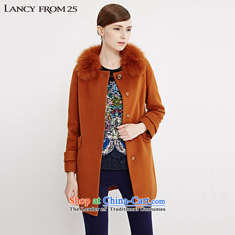 The new model for winter LANCY2015 irregular fashion sense of gross for wild LC14404WHC510 coats and color S