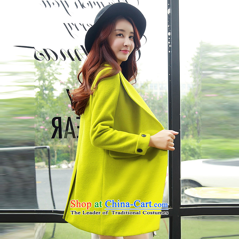 Mini-filled style 2015 autumn and winter coats gross New girl? Long Korean female jacket is   Gross 8806 Qiu Xiang Green M, Mini-filled style (mi yang feng qing) , , , shopping on the Internet