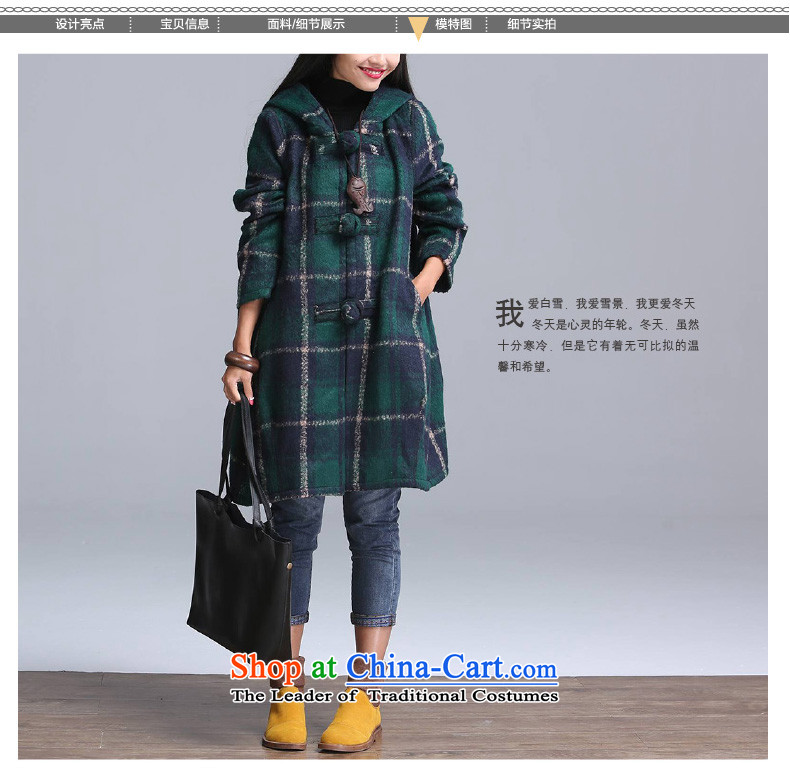 Equipment for winter clothing with cap large female latticed wool coat green L pictures?, prices, brand platters! The elections are supplied in the national character of distribution, so action, buy now enjoy more preferential! As soon as possible.