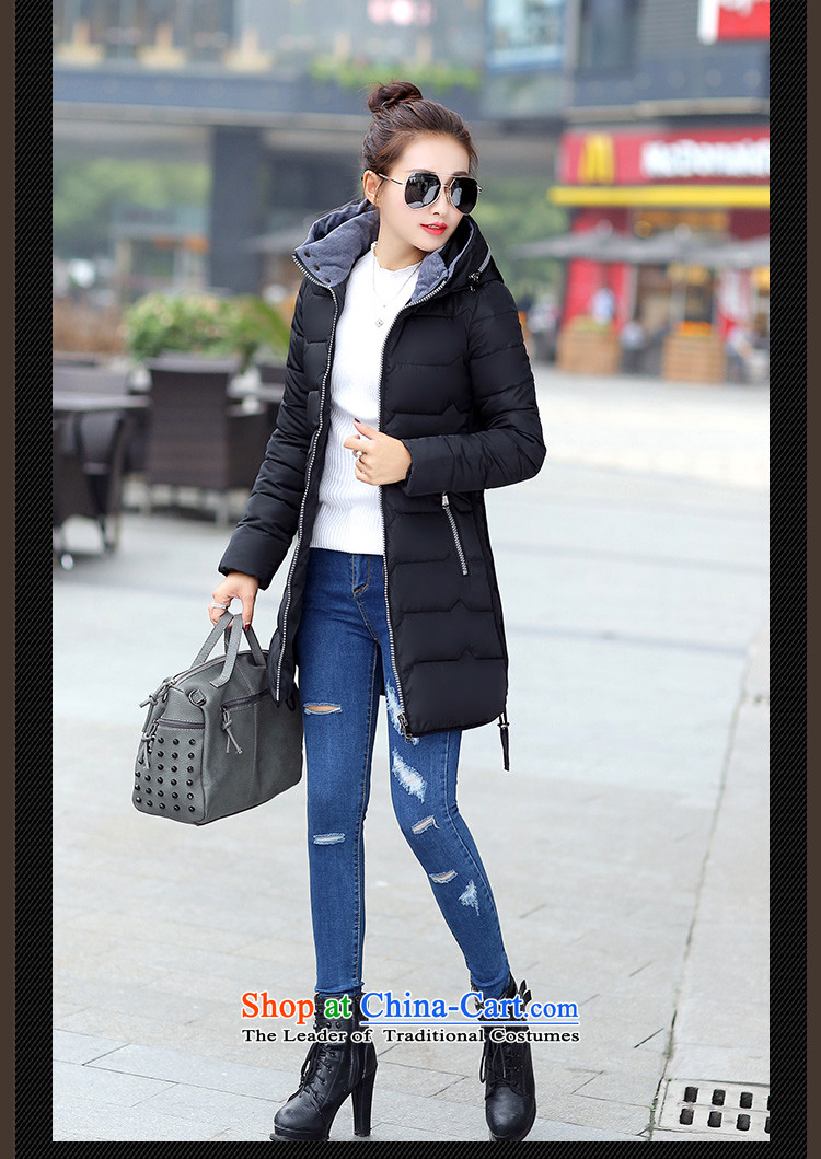 Flower to Isabelle 2015 winter clothing in new long feather cotton coat thick mm to increase the cap down jacket coat D2117 female black 6XL picture, prices, brand platters! The elections are supplied in the national character of distribution, so action, buy now enjoy more preferential! As soon as possible.