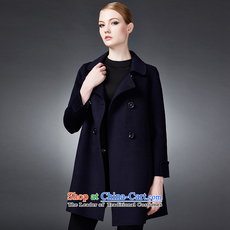 2015 winter Princess Hsichih maxchic high-end fashion, double-double-side woolen coat jacket 22822 blue , L, Princess (maxchic Hsichih shopping on the Internet has been pressed.)