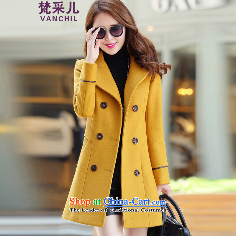 In accordance with the World 2015 autumn and winter new Hsichih gross coats Korean?   in the thin long graphics)? sub jacket female PT 2-volume do not shoot. M-volume do not, in accordance with the World Hsichih shopping on the Internet has been pressed.