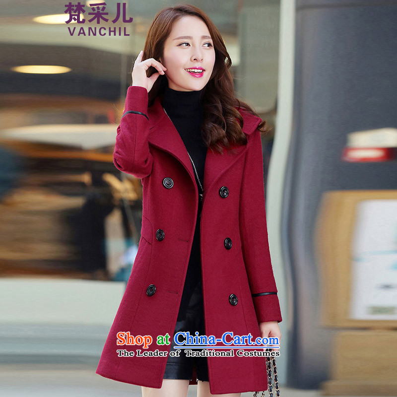 In accordance with the World 2015 autumn and winter new Hsichih gross coats Korean?   in the thin long graphics)? sub jacket female PT 2-volume do not shoot. M-volume do not, in accordance with the World Hsichih shopping on the Internet has been pressed.