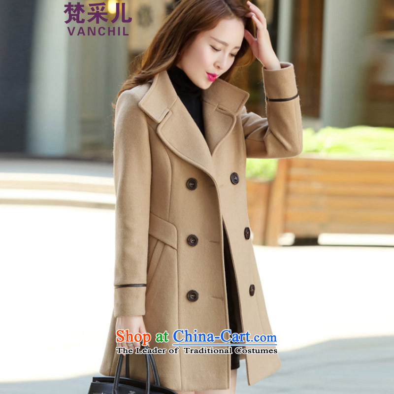 In accordance with the World 2015 autumn and winter new Hsichih gross coats Korean?   in the thin long graphics)? sub jacket female PT 2-volume do not shoot. M-volume do not, in accordance with the World Hsichih shopping on the Internet has been pressed.