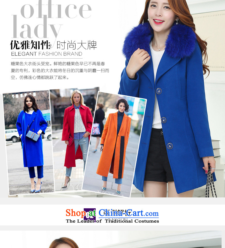 Quarter to Jacob autumn and winter 2015 new Korean version of long-Nagymaros collar cashmere cloak? female Sau San 1805 Yellow XXL picture, prices, brand platters! The elections are supplied in the national character of distribution, so action, buy now enjoy more preferential! As soon as possible.