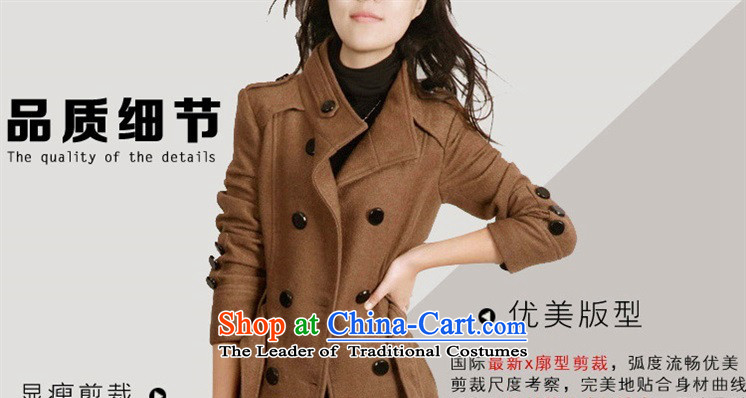 In accordance with the world gross Hsichih girls jacket? Long Sau San video thin 2015 autumn and winter new thick a wool coat Korean wind jacket and color 2XL Photo 3330, prices, brand platters! The elections are supplied in the national character of distribution, so action, buy now enjoy more preferential! As soon as possible.