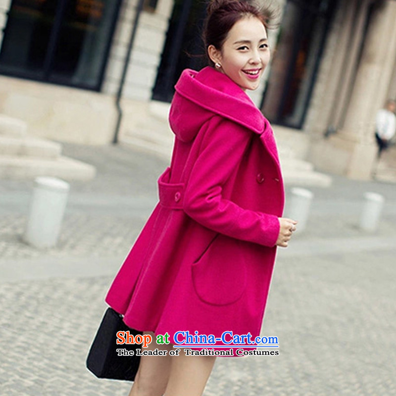 Yi Jin Won Edition products long coats of gross? NRJ8868 red, L, Yi Jin (epcen NO.) , , , shopping on the Internet