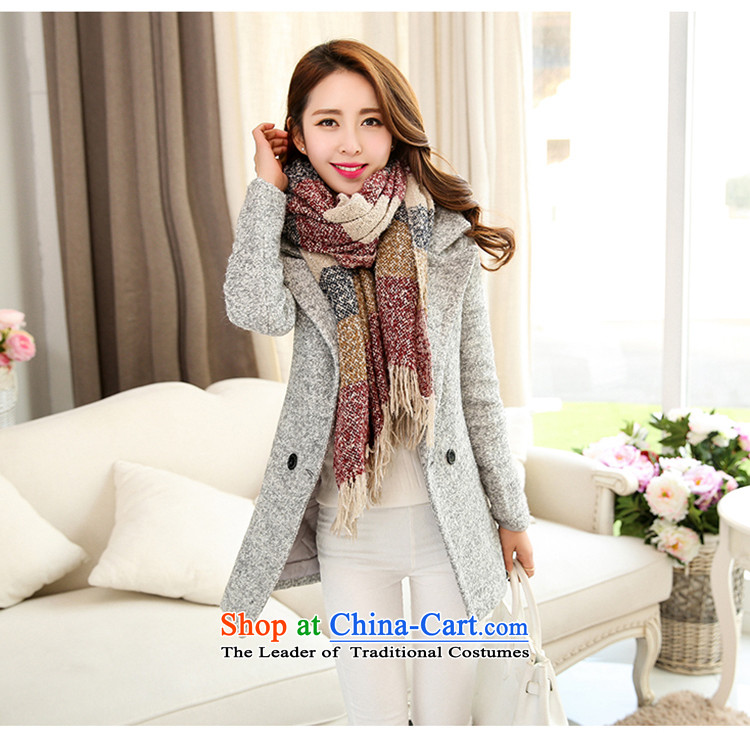 8Po Sau San thick hair so temperament coats light gray M picture, prices, brand platters! The elections are supplied in the national character of distribution, so action, buy now enjoy more preferential! As soon as possible.