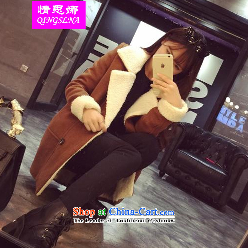 The emotions to 2015 XL dress jacket cashmere overcoat so gross thick mm autumn and winter woolen a wool coat of fluorescent green XXXL, Nora (QINGSLNA) , , , shopping on the Internet