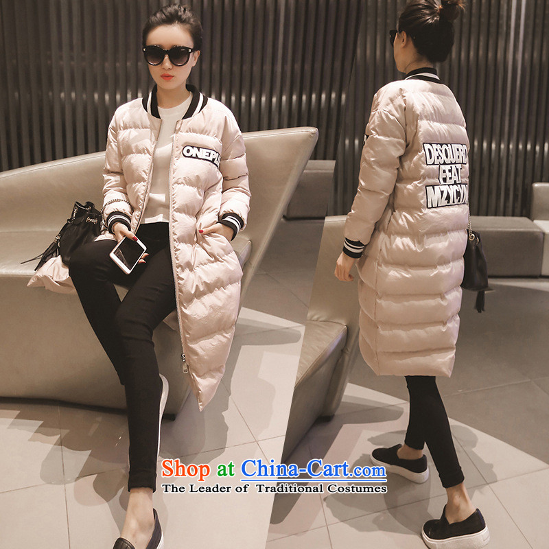 Gigi Lai Young Ah 2015 winter new extra female Korean long in Sau San robe baseball uniform ãþòâ cotton coat jacket black XXXXL picture, prices, brand platters! The elections are supplied in the national character of distribution, so action, buy now enjoy more preferential! As soon as possible.
