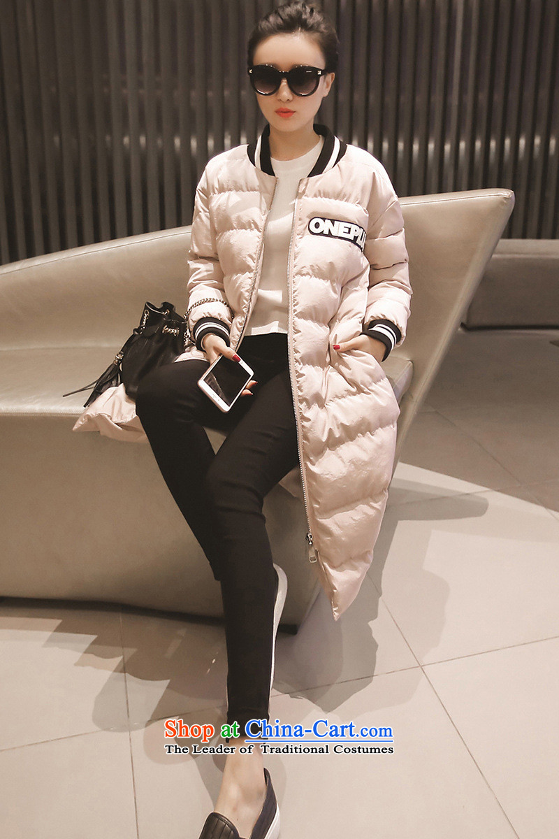 Gigi Lai Young Ah 2015 winter new extra female Korean long in Sau San robe baseball uniform ãþòâ cotton coat jacket black XXXXL picture, prices, brand platters! The elections are supplied in the national character of distribution, so action, buy now enjoy more preferential! As soon as possible.