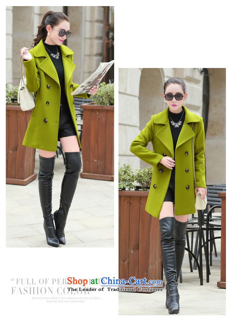 Mrs James Hacker 2015 winter clothing new women's gross? Long butted Sau San won a long-sleeved Pullover gross? coats female Qiu Xiang Green M picture, prices, brand platters! The elections are supplied in the national character of distribution, so action, buy now enjoy more preferential! As soon as possible.