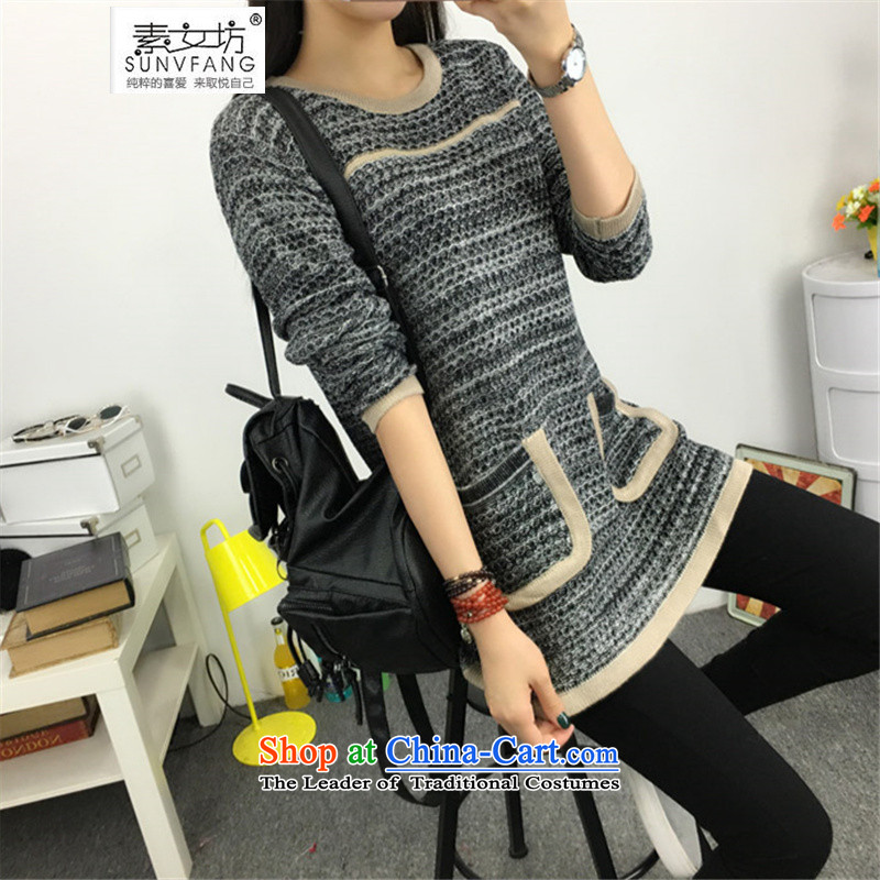 Motome large workshop for women 2015 new king sweater for women in the burden of thick mm200 long knitting sweater, forming the autumn and winter clothes 5271 Flower 5XL Red , 180-210 recommended weight of female square (SUNVFANG) , , , shopping on the In