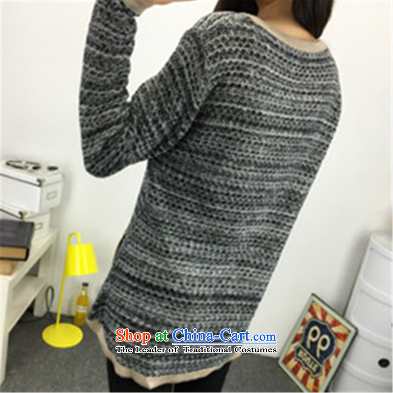 Motome large workshop for women 2015 new king sweater for women in the burden of thick mm200 long knitting sweater, forming the autumn and winter clothes 5271 Flower 5XL Red , 180-210 recommended weight of female square (SUNVFANG) , , , shopping on the In