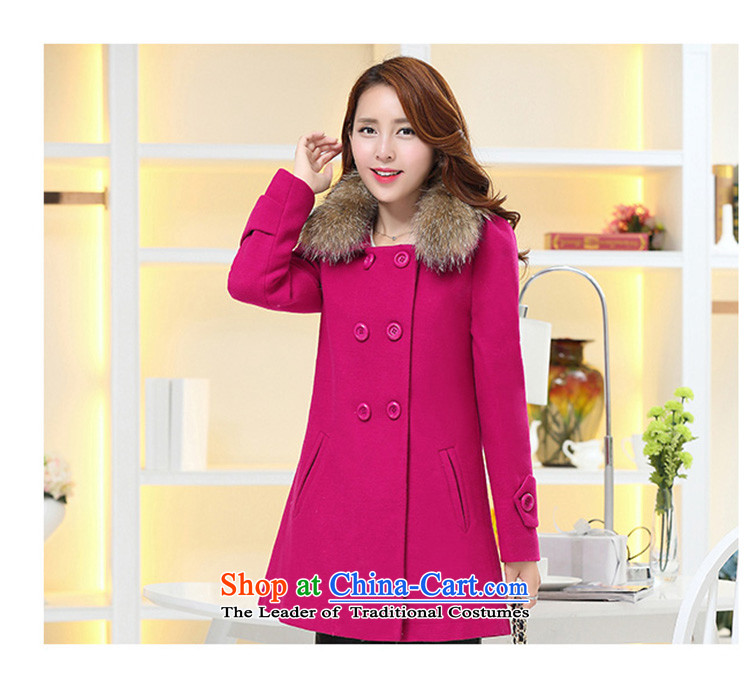 The land of  autumn and winter 2015 Women's new Korean version of a Korean version of gross? jacket coat Women? 