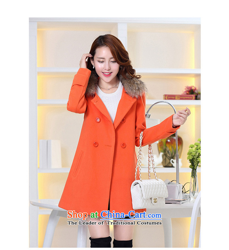 The land of  autumn and winter 2015 Women's new Korean version of a Korean version of gross? jacket coat Women? 