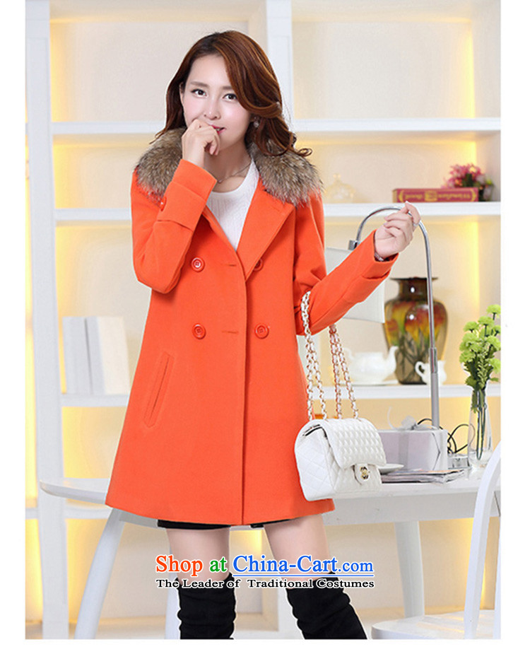 The land of  autumn and winter 2015 Women's new Korean version of a Korean version of gross? jacket coat Women? 