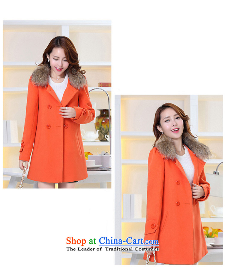 The land of  autumn and winter 2015 Women's new Korean version of a Korean version of gross? jacket coat Women? 