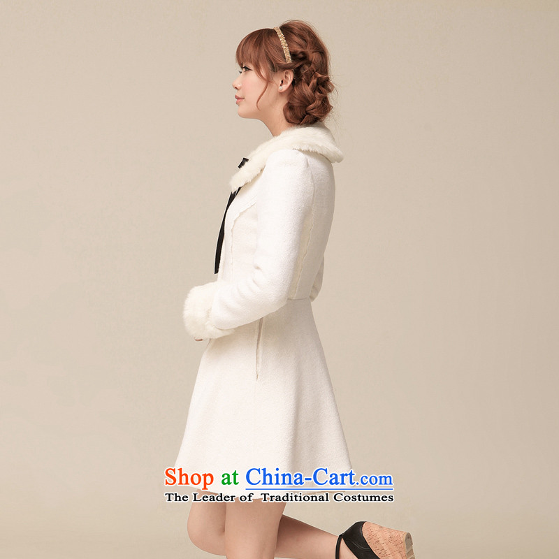 Ha-na (shinena)2013 autumn and winter new sweet princess wind long sleeve can be shirked Gross Gross coats, then for women 0264 M, white jacket Ha-na (shinena) , , , shopping on the Internet