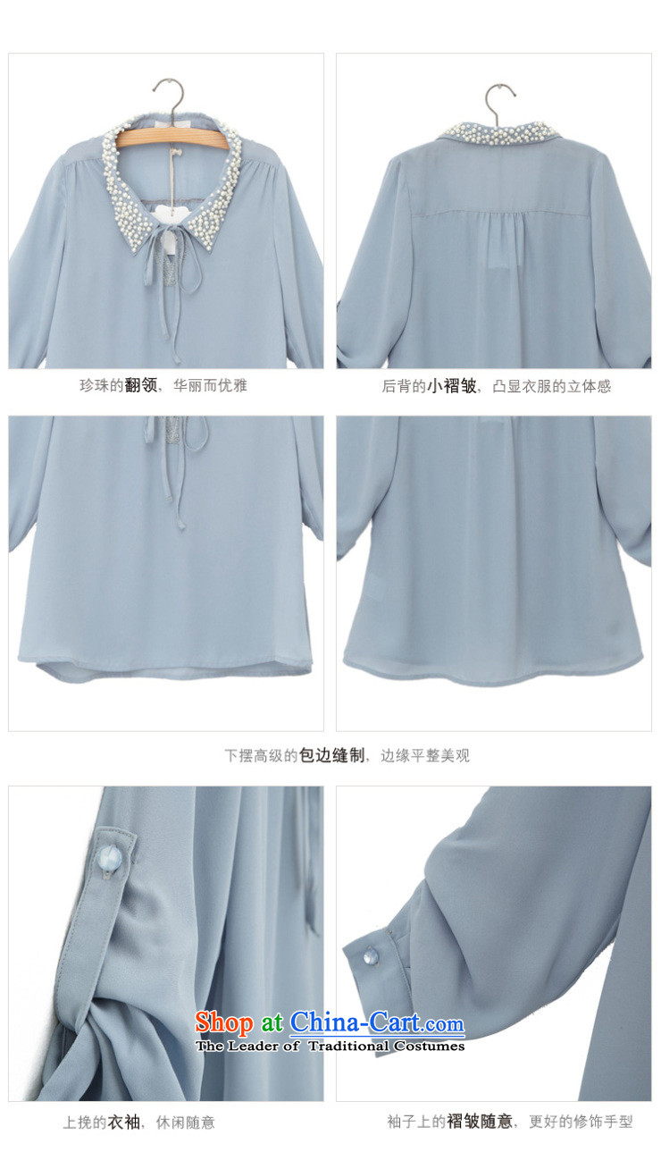 Large European and American women feelnet replace larger chiffon shirt thick mm minimalist lace nails Mun-zhuhai code chiffon shirt 538 Blue 2XL-44 code picture, prices, brand platters! The elections are supplied in the national character of distribution, so action, buy now enjoy more preferential! As soon as possible.