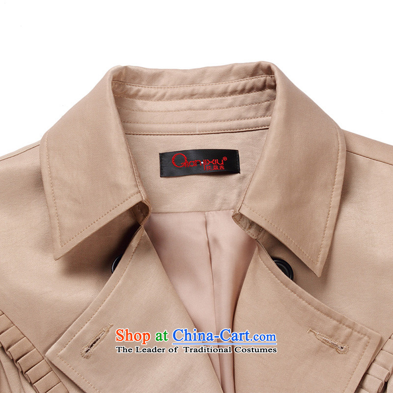  The former Yugoslavia Li Sau- 2014qianlixiu spring loaded new product code women organ in the folds, double-encapsulated long-sleeved jacket in former Yugoslavia, L, its card Q2633 Li Sau-shopping on the Internet has been pressed.