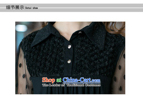 The lymalon lehmann thick, Hin thin 2015 autumn the new Korean trendy code women lapel long-sleeved shirt chiffon shirt 2301 Black 4XL Photo, prices, brand platters! The elections are supplied in the national character of distribution, so action, buy now enjoy more preferential! As soon as possible.