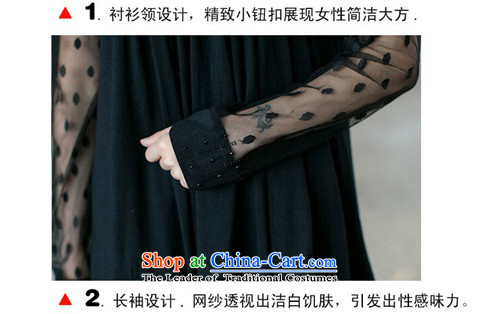 The lymalon lehmann thick, Hin thin 2015 autumn the new Korean trendy code women lapel long-sleeved shirt chiffon shirt 2301 Black 4XL Photo, prices, brand platters! The elections are supplied in the national character of distribution, so action, buy now enjoy more preferential! As soon as possible.