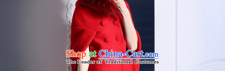 Queen Street female new autumn campaign sub gross Washable Wool cloak gross? overcoat D205 Red M picture, prices, brand platters! The elections are supplied in the national character of distribution, so action, buy now enjoy more preferential! As soon as possible.