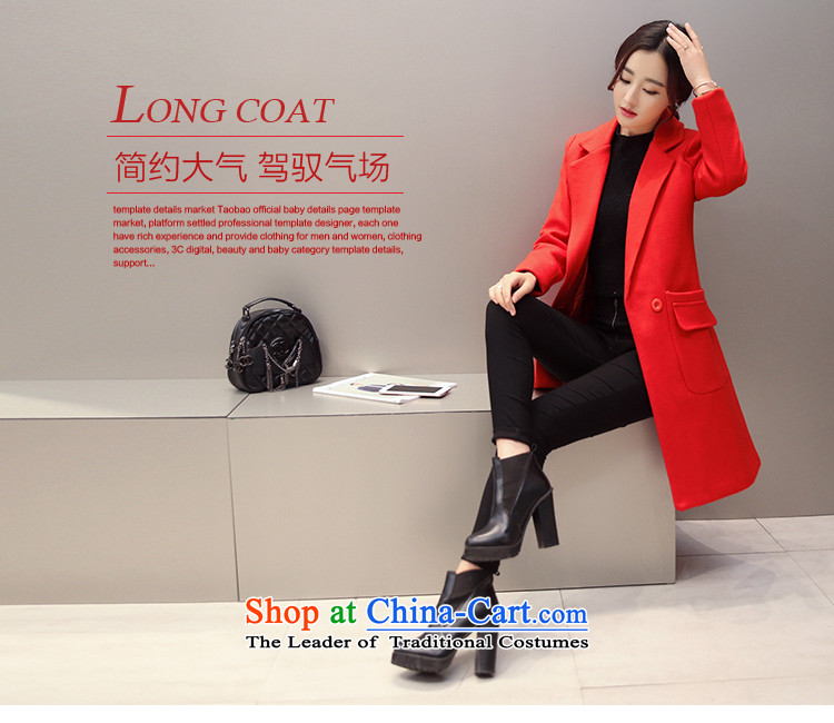 The chaplain again boutique cotton wool coat women so thick long 2015 Ms. winter clothing women jacket? gross in long thin Korean version of the video 