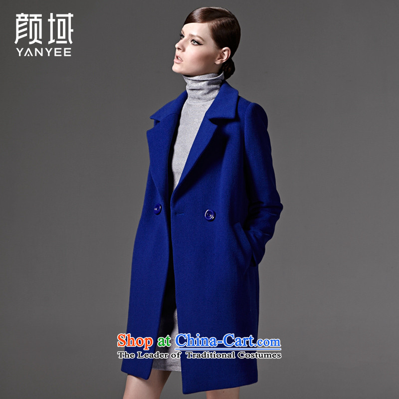 Mr NGAN domain autumn and winter)? a wool coat handsome long wool overcoats 04W3343?  L/40, Blue Mr Ngan domain (YANYEE) , , , shopping on the Internet