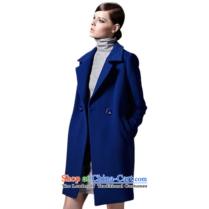 Mr NGAN domain autumn and winter)? a wool coat handsome long wool overcoats 04W3343?  L/40, Blue Mr Ngan domain (YANYEE) , , , shopping on the Internet