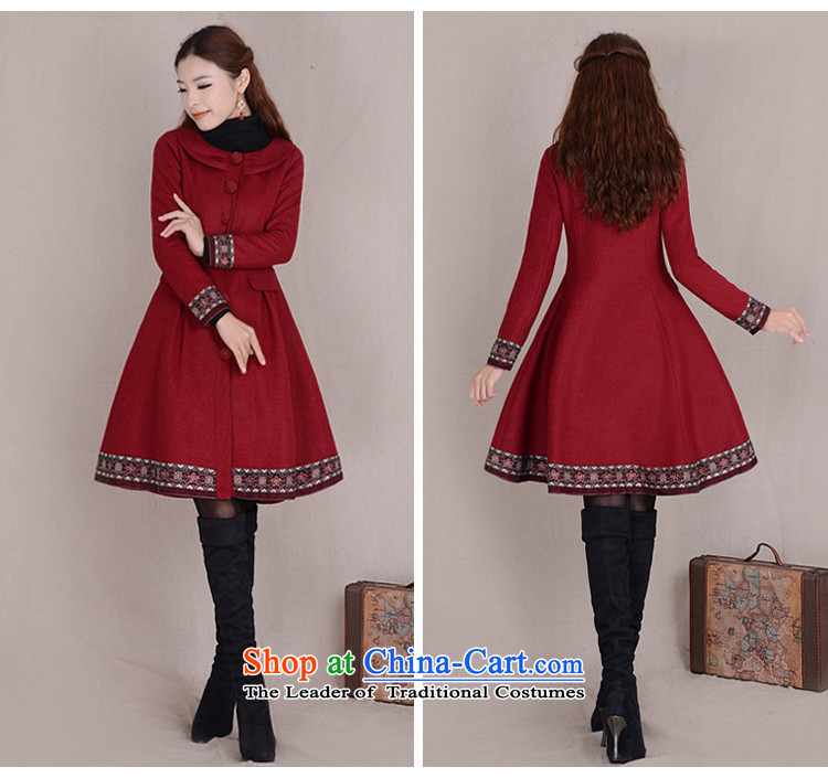Fireworks Hot Winter 2015 new women's original temperament in long-sleeved long Sau San gross jacket coat seal lip? XXXL Red Spot Image, prices, brand platters! The elections are supplied in the national character of distribution, so action, buy now enjoy more preferential! As soon as possible.