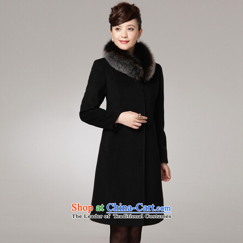 Refreshing woolen coat female new autumn and winter coats woolen? a black jacket female XL, refreshing shopping on the Internet has been pressed.