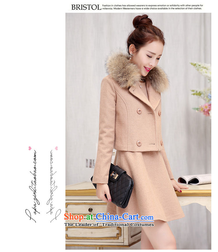 On hearing the first day? 2015 autumn and winter coats female new women Korean female long coats gross?) cloak jacket gross? skirt 061 Smoke Gray XL recommendations 119-125 catty picture, prices, brand platters! The elections are supplied in the national character of distribution, so action, buy now enjoy more preferential! As soon as possible.