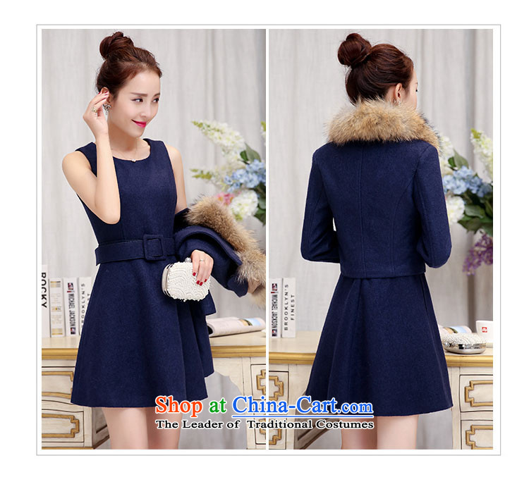 On hearing the first day? 2015 autumn and winter coats female new women Korean female long coats gross?) cloak jacket gross? skirt 061 Smoke Gray XL recommendations 119-125 catty picture, prices, brand platters! The elections are supplied in the national character of distribution, so action, buy now enjoy more preferential! As soon as possible.