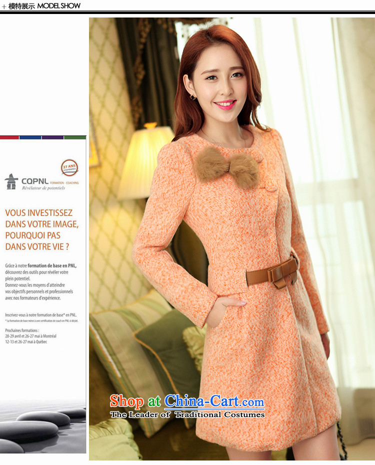 The world of Kam Yuet autumn and winter new women's Korea Maomao Bow Ties small wind-Sau San wool a wool coat, Korean jacket a dress with waistband Connie m Gray M picture, prices, brand platters! The elections are supplied in the national character of distribution, so action, buy now enjoy more preferential! As soon as possible.