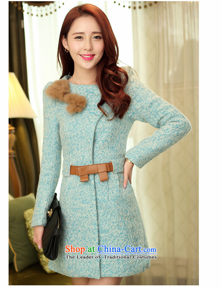 The world of Kam Yuet autumn and winter new women's Korea Maomao Bow Ties small wind-Sau San wool a wool coat, Korean jacket a dress with waistband Connie m Gray M picture, prices, brand platters! The elections are supplied in the national character of distribution, so action, buy now enjoy more preferential! As soon as possible.