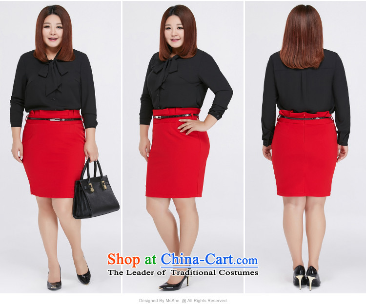 Msshe XL Graphics thin suit Female Professional Wear Skirts high waist skirt 2015 skirt package and the upper body to the waistband 120829 black  T5 picture, prices, brand platters! The elections are supplied in the national character of distribution, so action, buy now enjoy more preferential! As soon as possible.