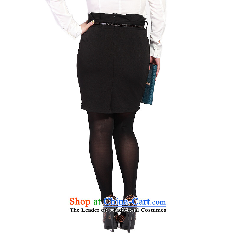 Msshe XL Graphics thin suit Female Professional Wear Skirts high waist skirt 2015 skirt package and the upper body to  the Belt 120829 Black T5, Susan Carroll, Ms Elsie Leung Yee (MSSHE),,, shopping on the Internet