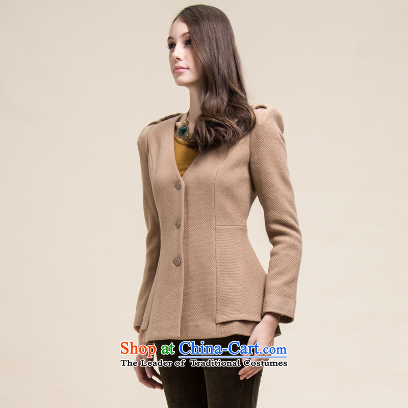 A romantic 2015 winter clothing sweet girl stylish shirt Sau San V-Neck double bottom is 8241102 gross? coats - M, a romantic shopping on the Internet has been pressed.