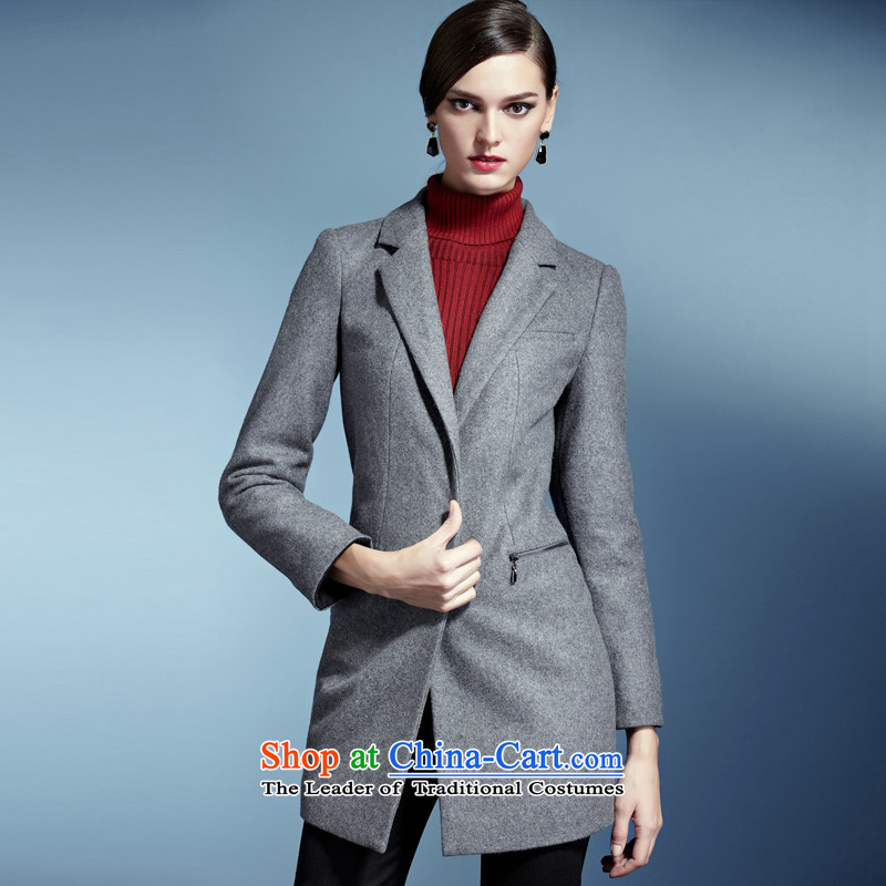Mona Lisa and elegant career dream female neat and poised sense lines temperament wool coat (with the nickname Nuclear Sub) 460913403 gross Gray L, dream and Lisa (moonbasa) , , , shopping on the Internet