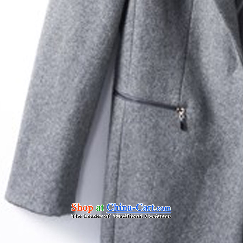 Mona Lisa and elegant career dream female neat and poised sense lines temperament wool coat (with the nickname Nuclear Sub) 460913403 gross Gray L, dream and Lisa (moonbasa) , , , shopping on the Internet