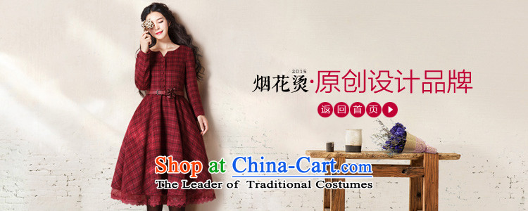 Fireworks Hot Winter 2015 new original temperament lace stitching long-sleeved jacket tin rain gross? wine red Spot Image, price M, brand platters! The elections are supplied in the national character of distribution, so action, buy now enjoy more preferential! As soon as possible.