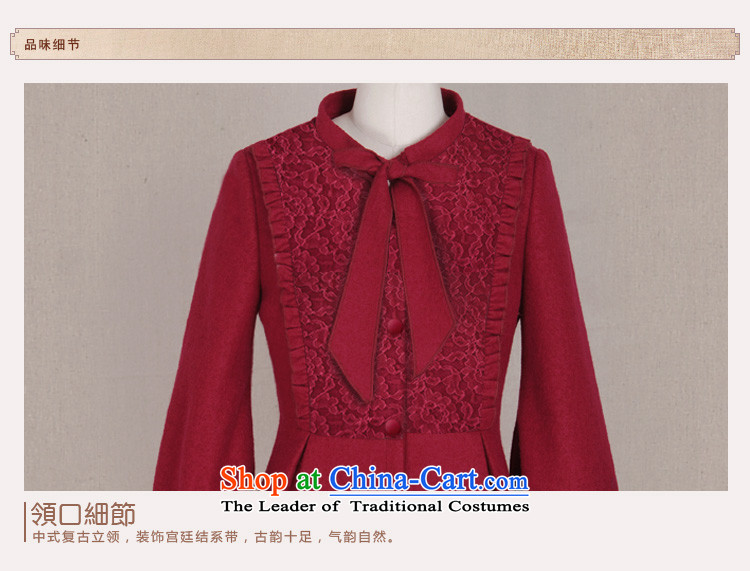 Fireworks Hot Winter 2015 new original temperament lace stitching long-sleeved jacket tin rain gross? wine red Spot Image, price M, brand platters! The elections are supplied in the national character of distribution, so action, buy now enjoy more preferential! As soon as possible.